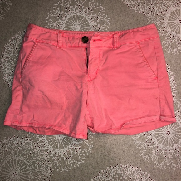 American Eagle neon pink midi shorts - Picture 1 of 3